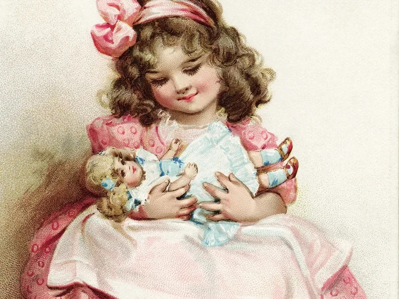 1854-Frances Brundage - Biglietto di auguri natalizio